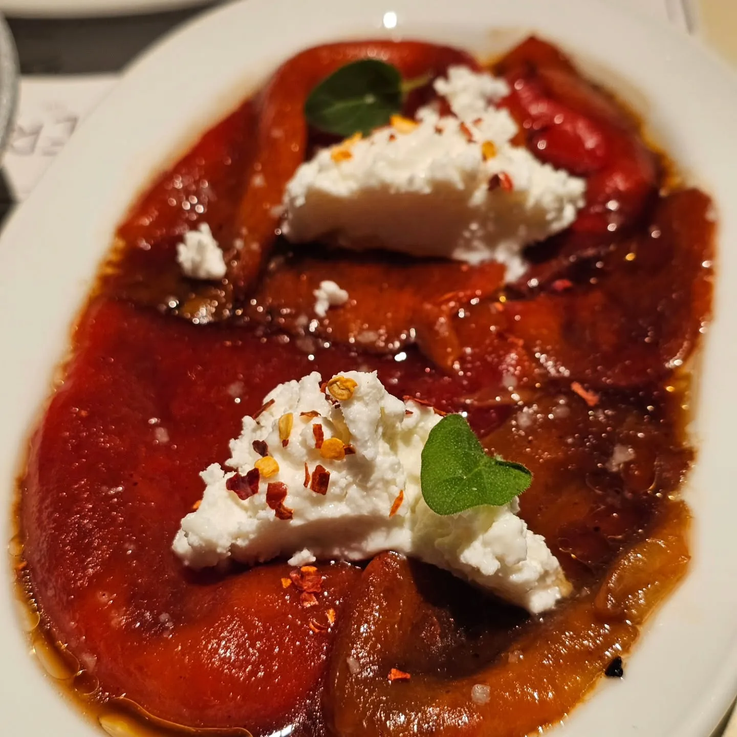 Roasted Peppers with Cheese