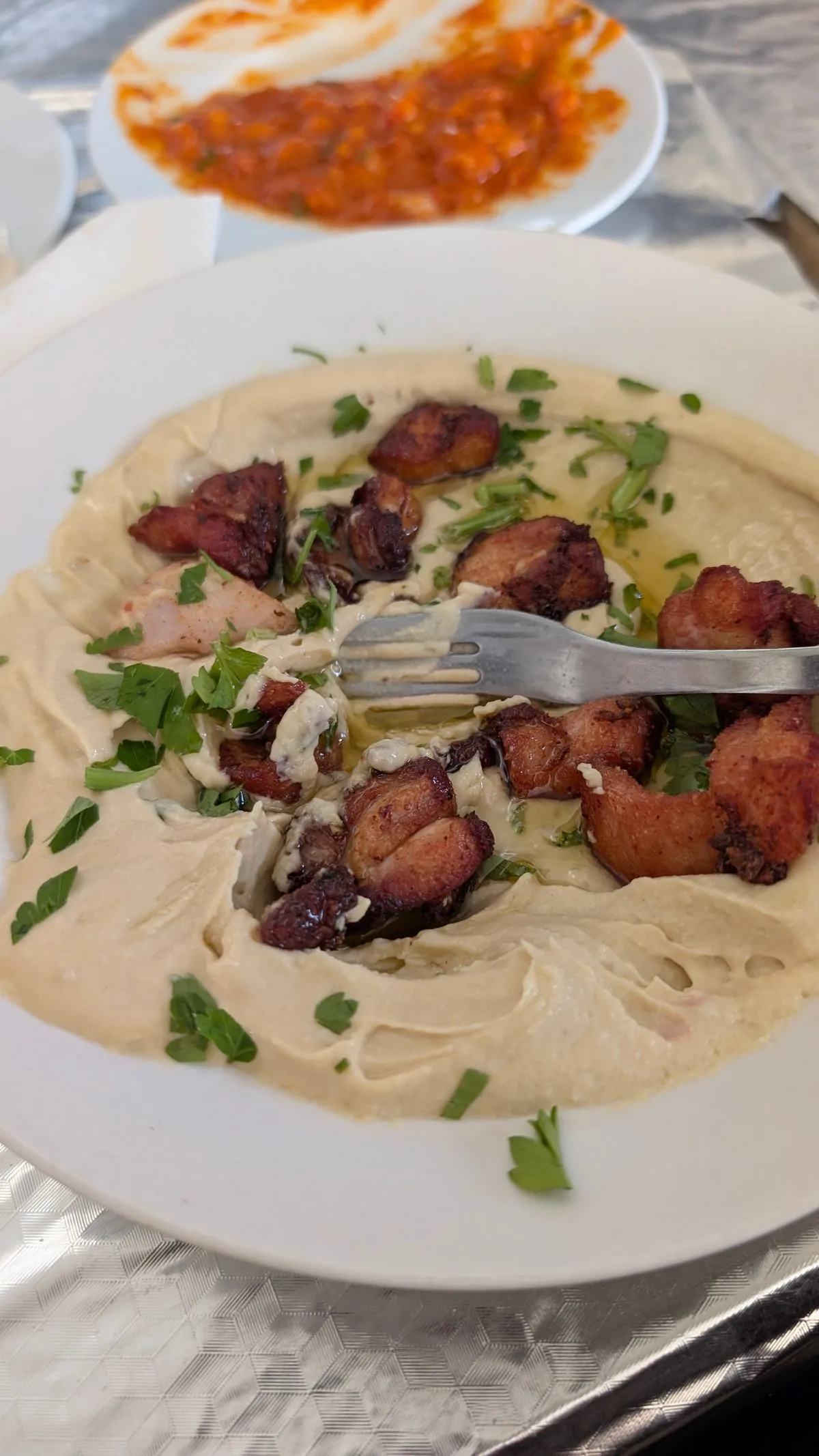 Hummus with Meat