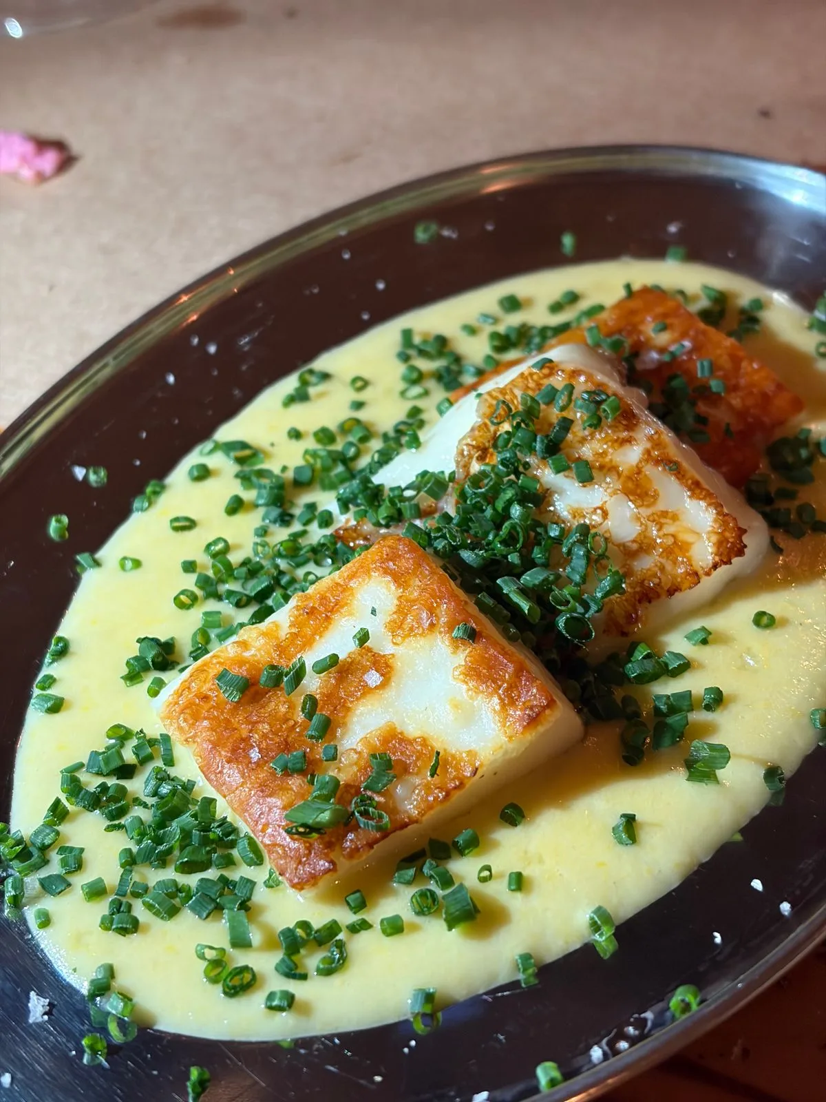 Pan-Seared Halloumi with Corn Puree