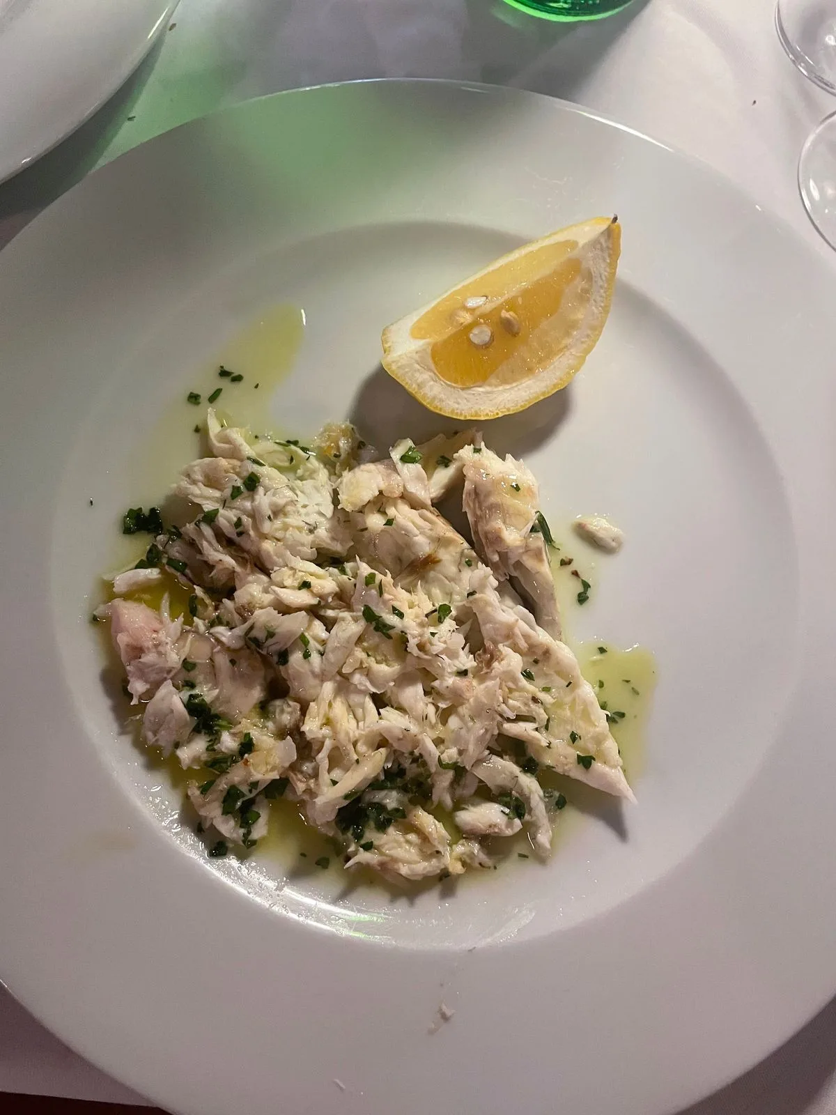 Fresh Sea Bass with Lemon Sauce