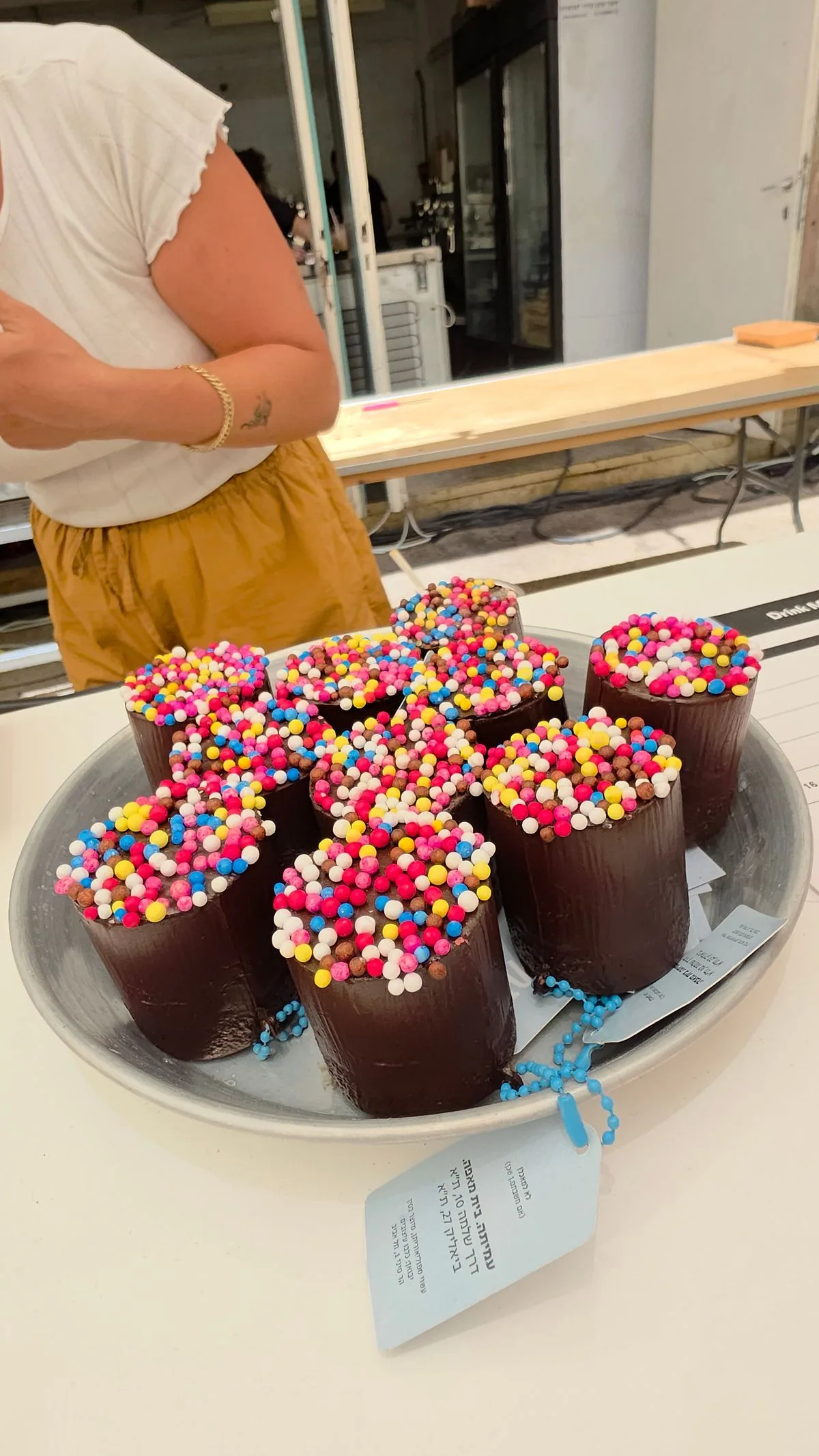 Chocolate Mousse Bombs with Candy Sprinkles