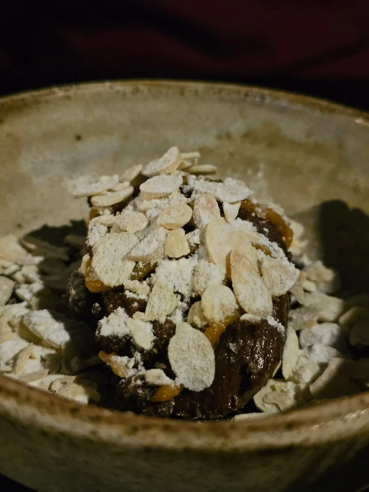 Chocolate Mousse with Almonds