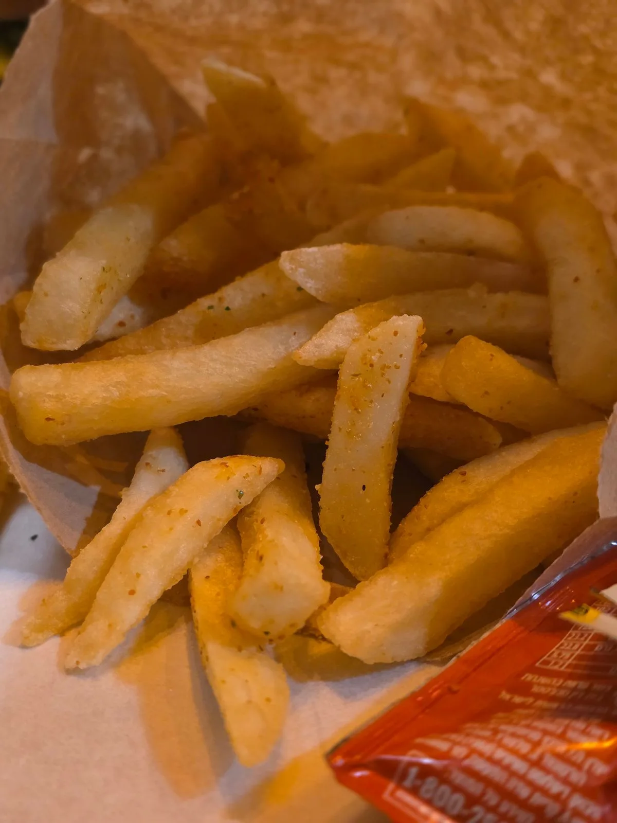 Fries with chili seasoning