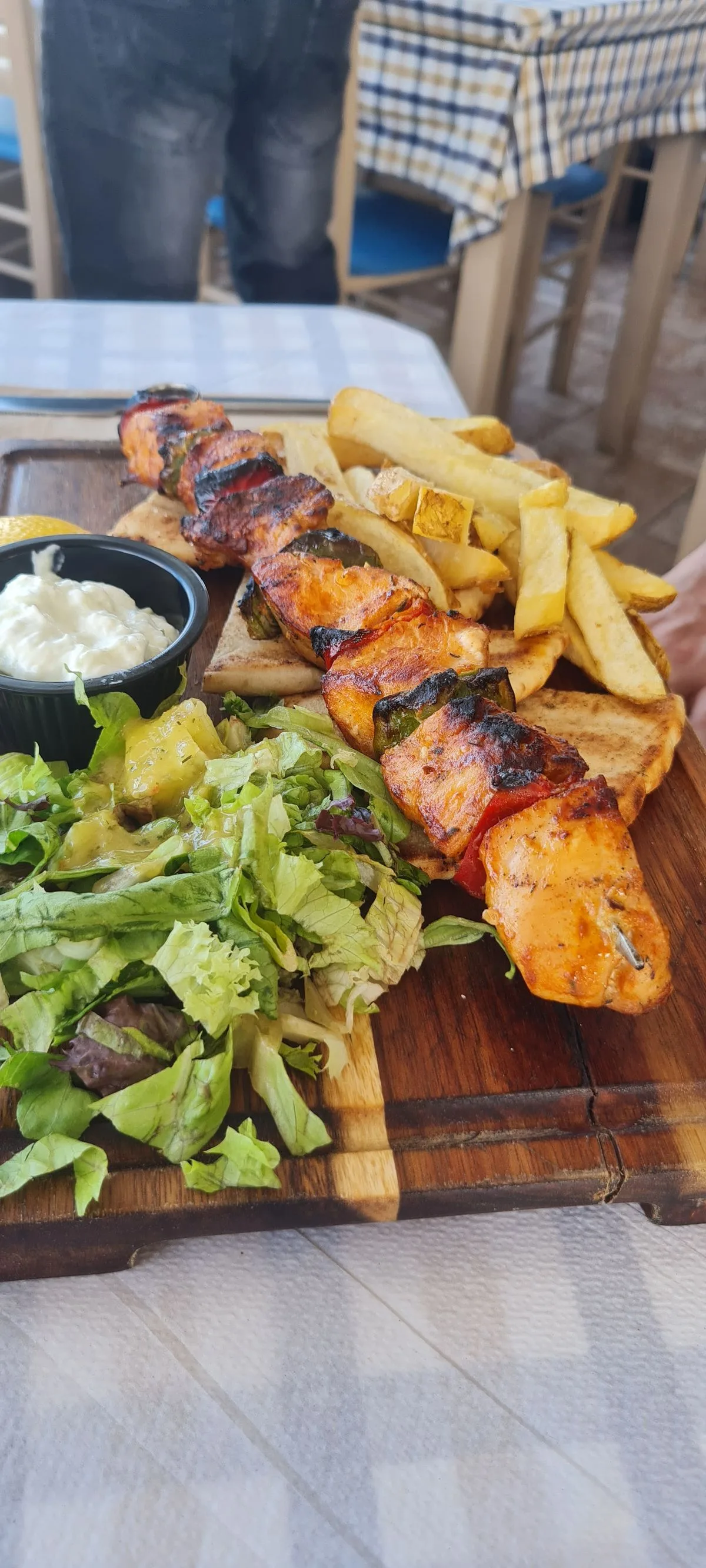 Chicken Souvlaki Platter