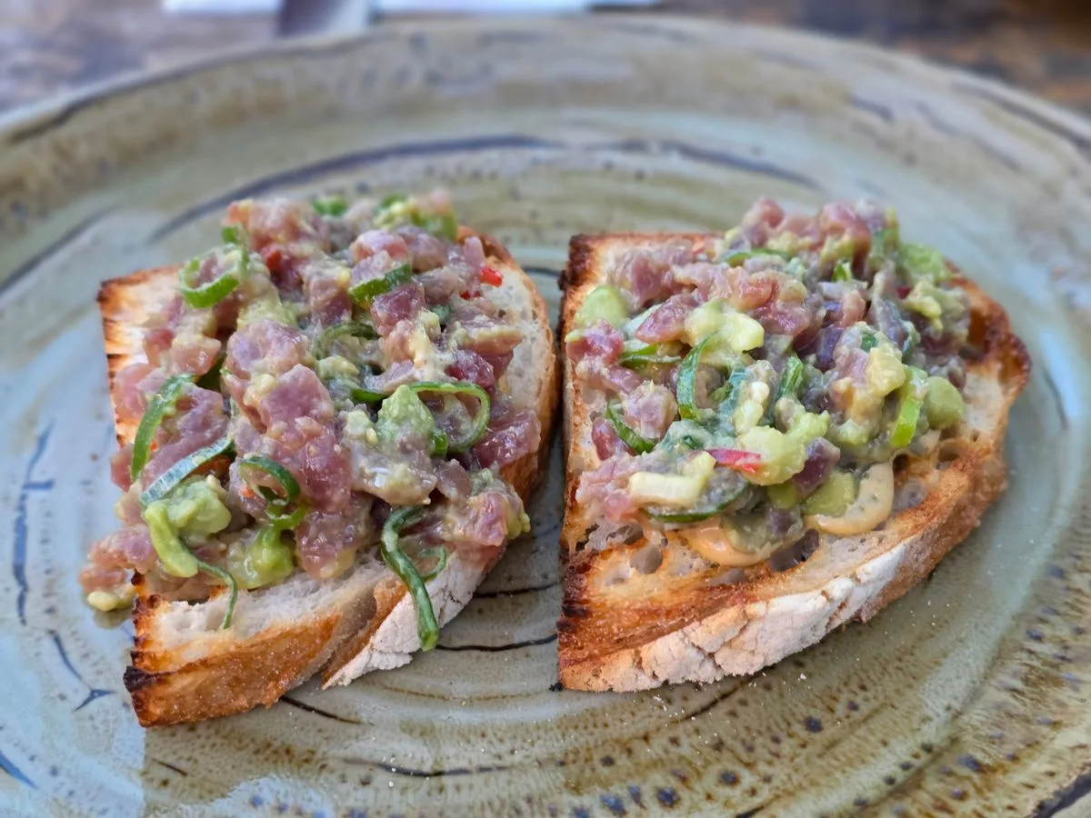 Tuna Tartare on Toasted Brioche